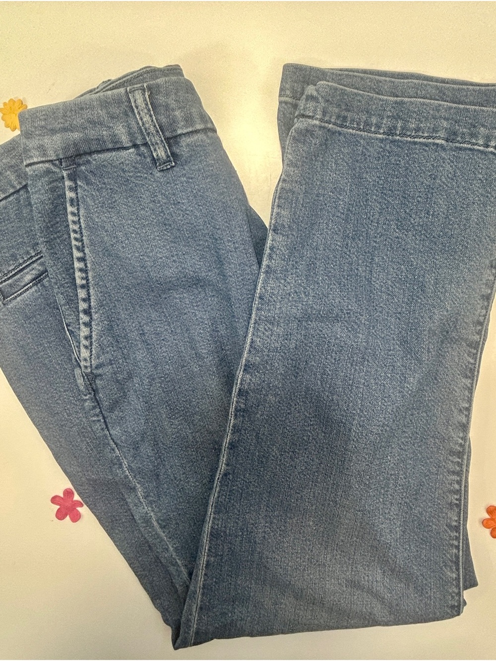 Carve Designs Straight-Leg Women's Denim Jeans in Light Blue, Size 6